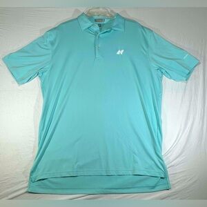 PETER MILLAR Polo Mens Large Green Golf Summer Comfort Performance golf